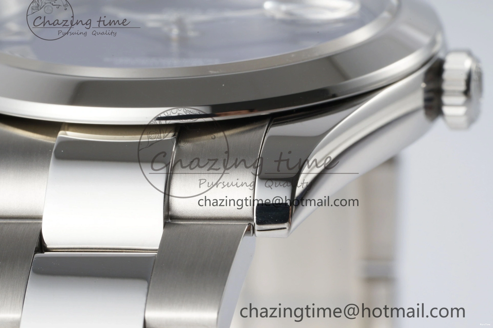 MiroTime 0423 Modern DateJust 41 SS Polished Bezel KING 1:1 Best Edition 904L Steel Blue Roman Dial on Oyster Bracelet VR 2212